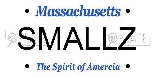 SMALLZ Massachusetts License Plate