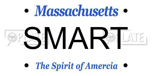 SMART Massachusetts License Plate