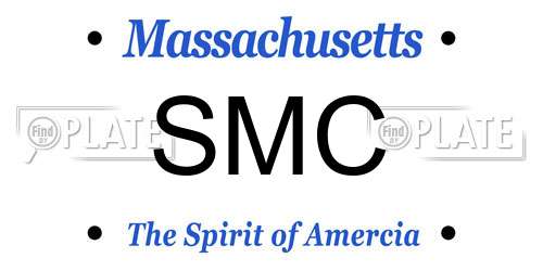 SMC Massachusetts License Plate