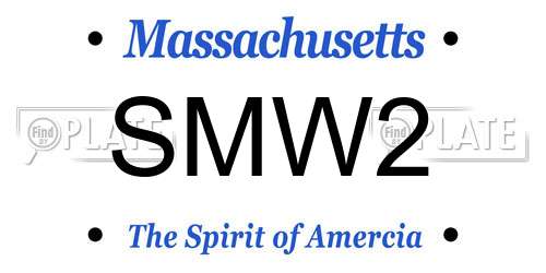 SMW2 Massachusetts License Plate