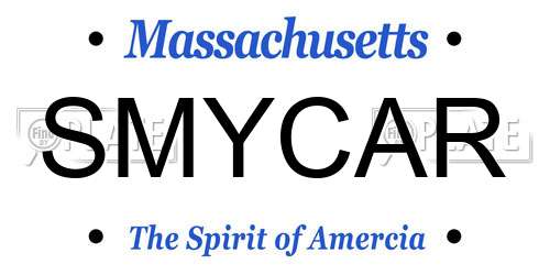 SMYCAR Massachusetts License Plate