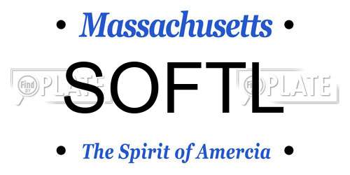 SOFTL Massachusetts License Plate