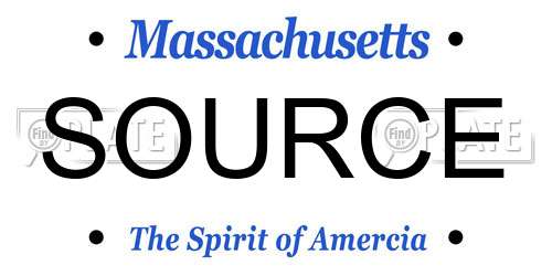 SOURCE Massachusetts License Plate