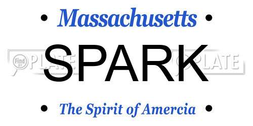SPARK Massachusetts License Plate
