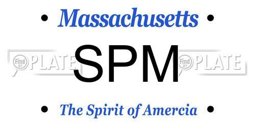 SPM Massachusetts License Plate