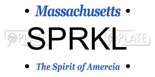 SPRKL Massachusetts License Plate