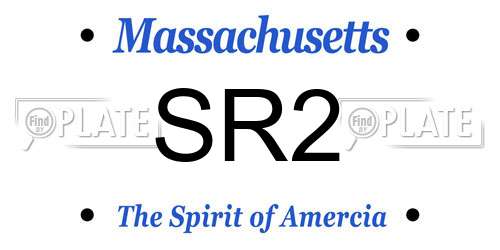 SR2 Massachusetts License Plate