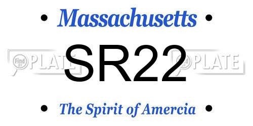 SR22 Massachusetts License Plate
