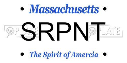 SRPNT Massachusetts License Plate