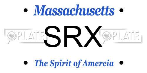 SRX Massachusetts License Plate