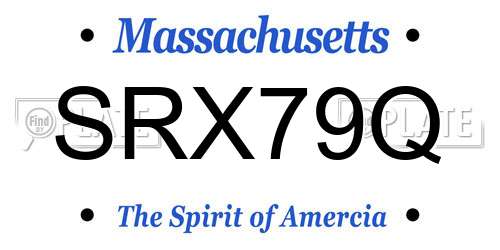 SRX79Q Massachusetts License Plate