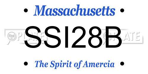 SSI28B Massachusetts License Plate