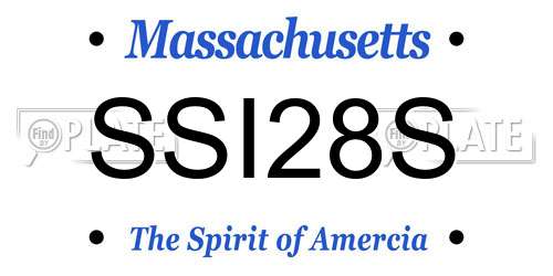SSI28S Massachusetts License Plate