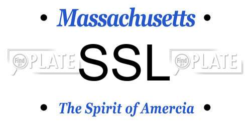 SSL Massachusetts License Plate