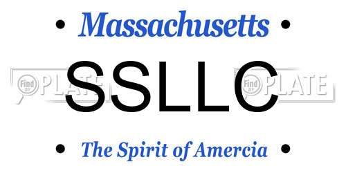 SSLLC Massachusetts License Plate