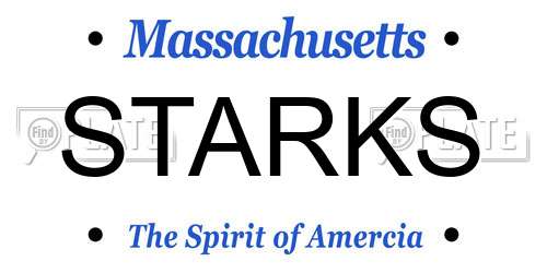 STARKS Massachusetts License Plate