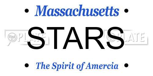 STARS Massachusetts License Plate