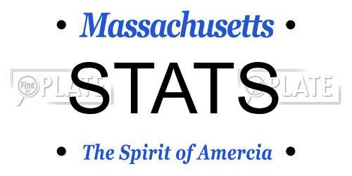 STATS Massachusetts License Plate