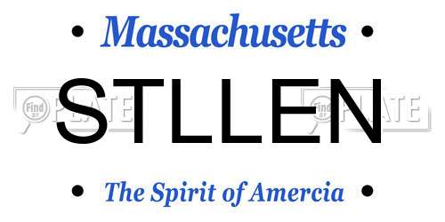 STLLEN Massachusetts License Plate