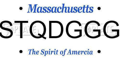 STQDGGG Massachusetts License Plate