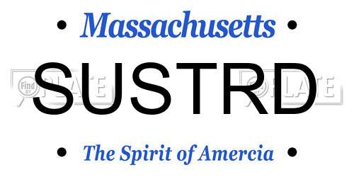 SUSTRD Massachusetts License Plate