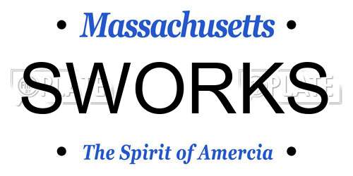 SWORKS Massachusetts License Plate