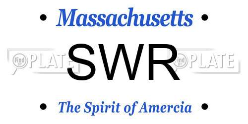 SWR Massachusetts License Plate
