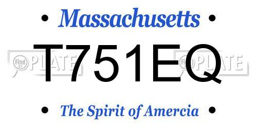 T751EQ Massachusetts License Plate