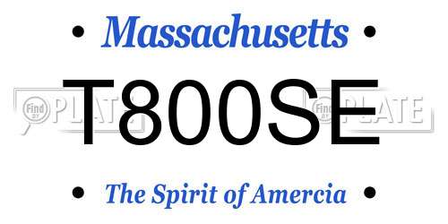 T800SE Massachusetts License Plate