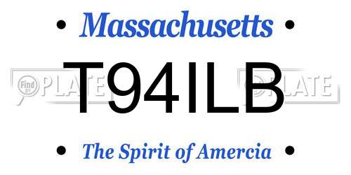 T94ILB Massachusetts License Plate