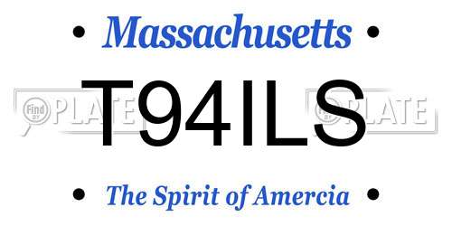 T94ILS Massachusetts License Plate