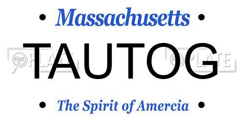 TAUTOG Massachusetts License Plate