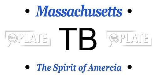 TB Massachusetts License Plate