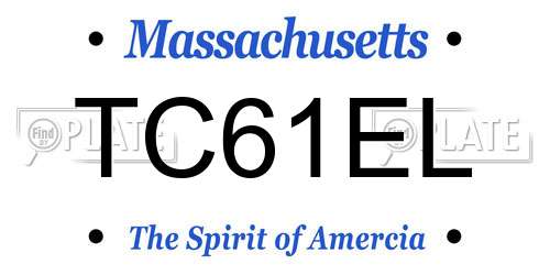 TC61EL Massachusetts License Plate