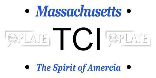 TCI Massachusetts License Plate