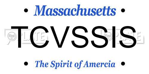 TCVSSIS Massachusetts License Plate