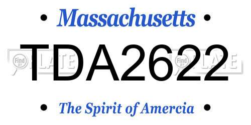 TDA2622 Massachusetts License Plate