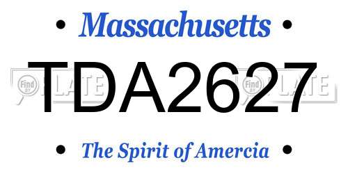 TDA2627 Massachusetts License Plate
