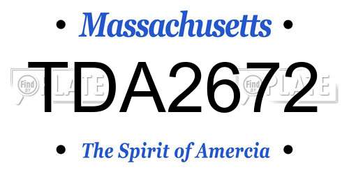 TDA2672 Massachusetts License Plate