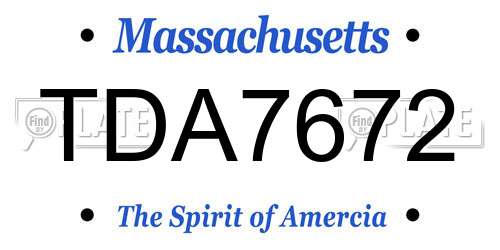 TDA7672 Massachusetts License Plate