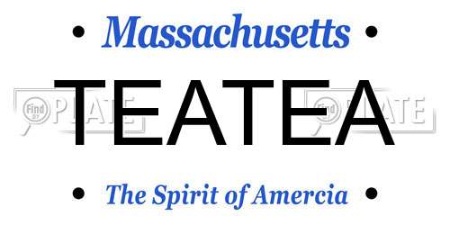TEATEA Massachusetts License Plate