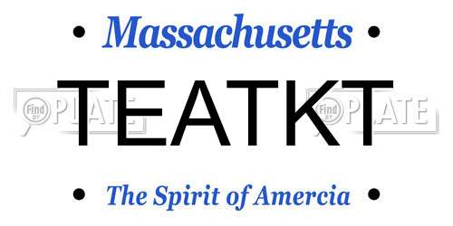 TEATKT Massachusetts License Plate
