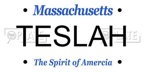 TESLAH Massachusetts License Plate