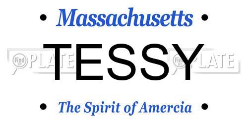TESSY Massachusetts License Plate