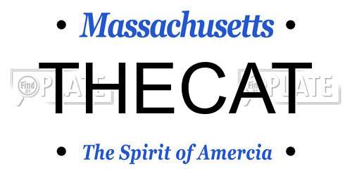THECAT Massachusetts License Plate