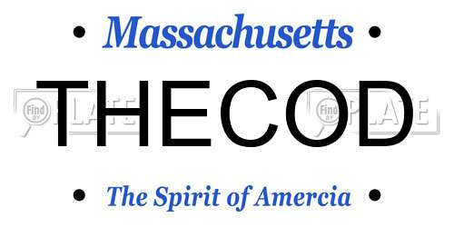 THECOD Massachusetts License Plate