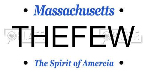 THEFEW Massachusetts License Plate
