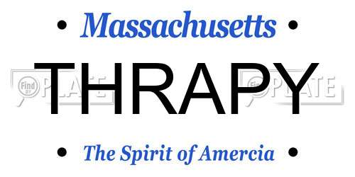 THRAPY Massachusetts License Plate