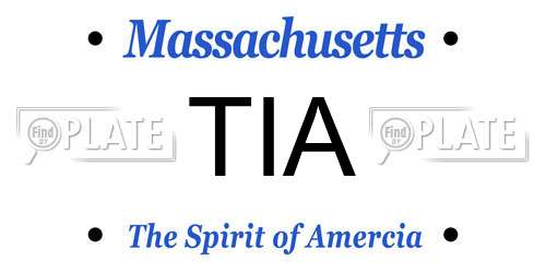 TIA Massachusetts License Plate