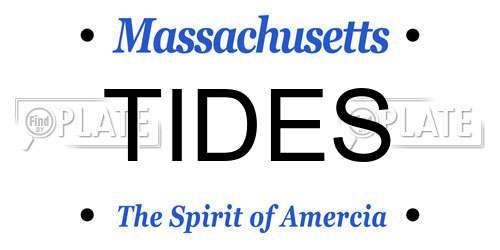 TIDES Massachusetts License Plate